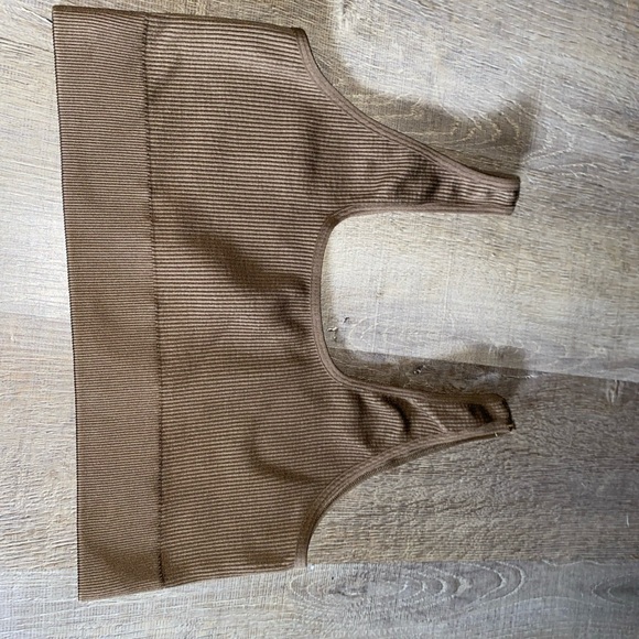 GapBody Brown and teal Ribbed Top 2pcs - Picture 4 of 5